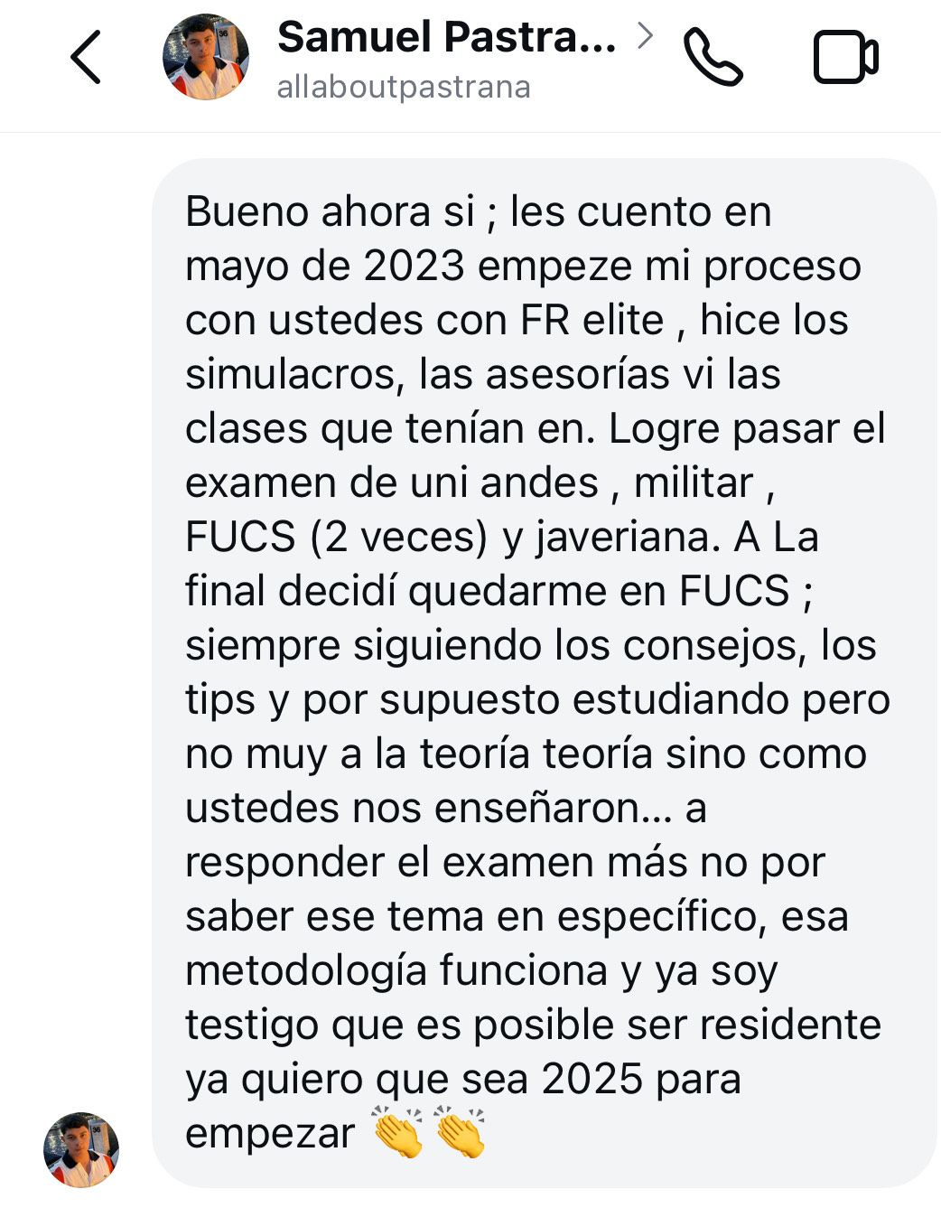 Testimonio