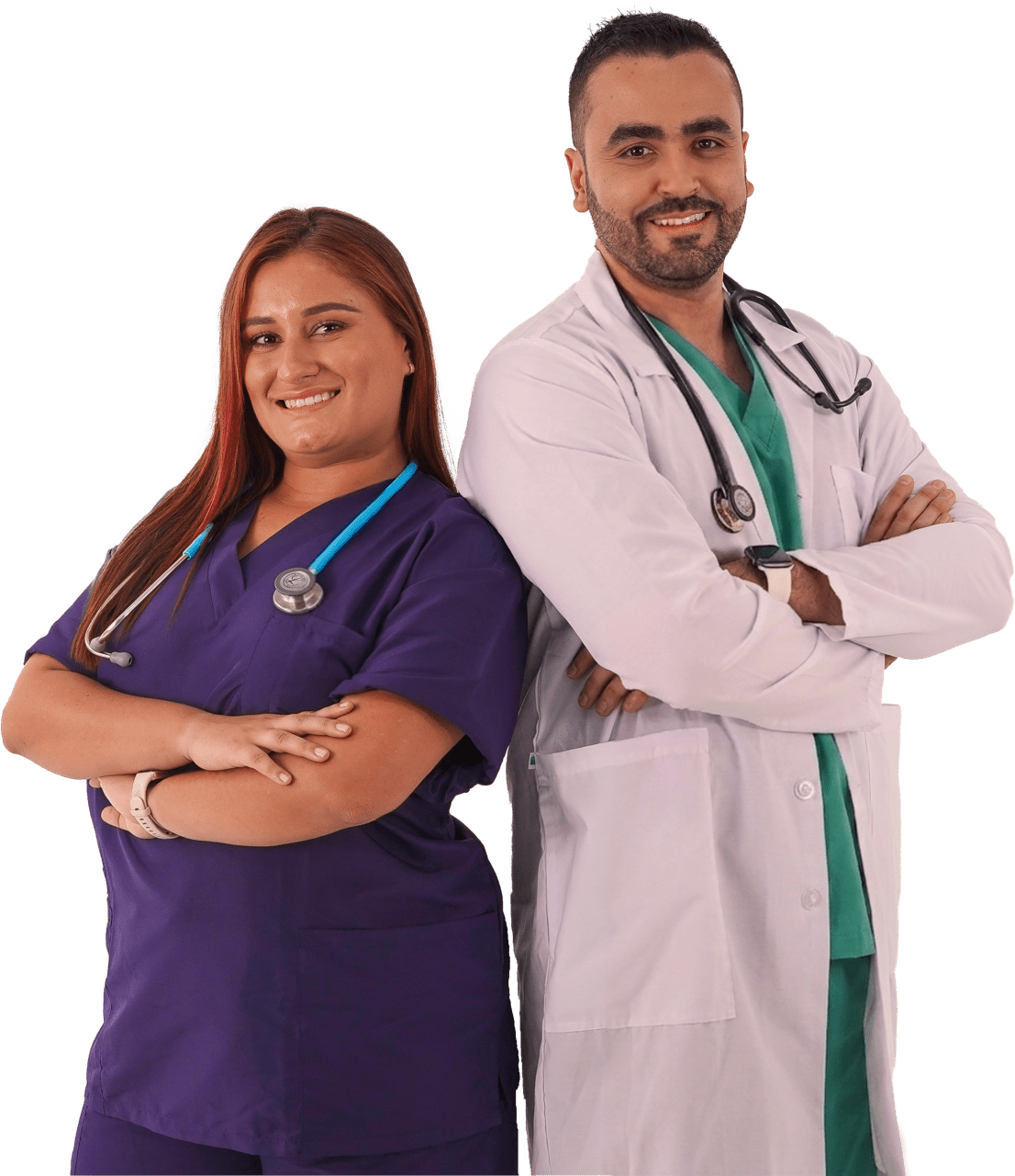 Doctores posando