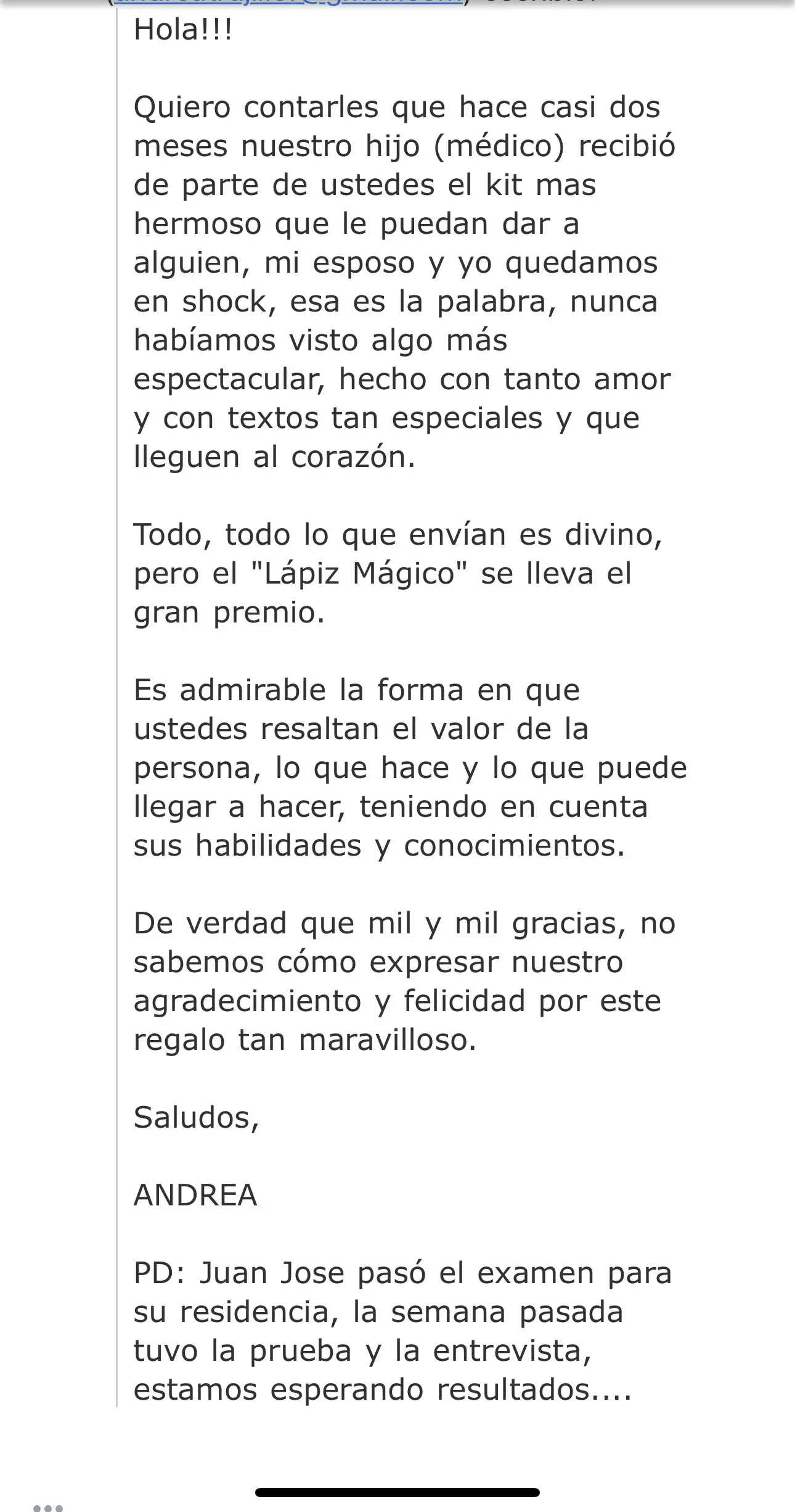 Testimonio